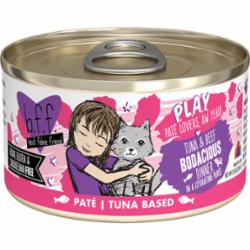 Weruva BFF PLAY BODACIOUS Tuna Pate Canned Cat Food - 2.8 Oz - Case of 12