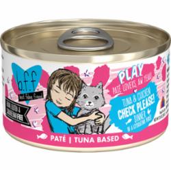 Weruva BFF PLAY CHECK PLEASE Tuna Pate Canned Cat Food - 2.8 Oz - Case of 12