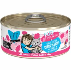 Weruva BFF PLAY CHECK PLEASE Tuna Pate Canned Cat Food - 5.5 Oz - Case of 8