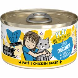Weruva BFF PLAY CHECKMATE Chicken Pate Canned Cat Food - 2.8 Oz - Case of 12