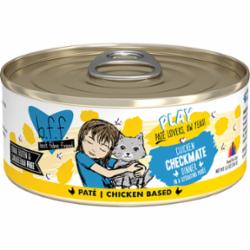 Weruva BFF PLAY CHECKMATE Chicken Pate Canned Cat Food - 5.5 Oz - Case of 8  