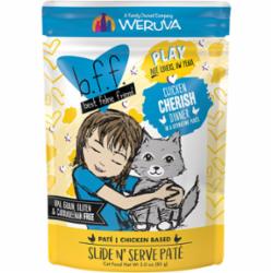 Weruva BFF PLAY CHERISH Chicken Pate Wet Cat Food - 3 Oz Pouch - Case of 12  