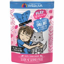 Weruva BFF PLAY CHILL Tuna Pate Wet Cat Food - 3 Oz Pouch - Case of 12  