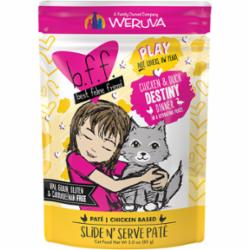 Weruva BFF PLAY DESTINY Chicken Pate Wet Cat Food - 3 Oz Pouch - Case of 12  