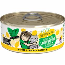 Weruva BFF PLAY LAUGH OUT LOUD Chicken Pate Canned Cat Food - 5.5 Oz - Case of 8