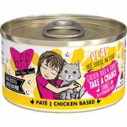 Weruva BFF PLAY TAKE A CHANCE Chicken Pate Canned Cat Food - 2.8 Oz - Case of 12