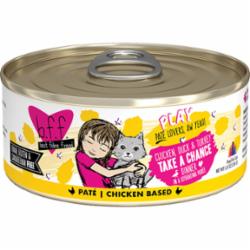 Weruva BFF PLAY TAKE A CHANCE Chicken Pate Canned Cat Food - 5.5 Oz - Case of 8  