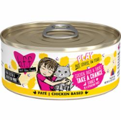Weruva BFF PLAY TAKE A CHANCE Chicken Pate Canned Cat Food - 5.5 Oz - Case of 8