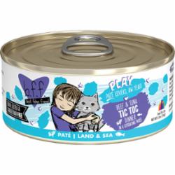 Weruva BFF PLAY TIC TOC Beef Pate Canned Cat Food - 5.5 Oz - Case of 8