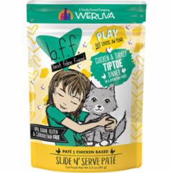 Weruva BFF PLAY TIPTOE Chicken Pate Wet Cat Food - 3 Oz Pouch - Case of 12  