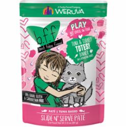 Weruva BFF PLAY TOTES Tuna Pate Wet Cat Food - 3 Oz Pouch - Case of 12  