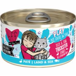 Weruva BFF PLAY Trackstar Duck Pate Canned Cat Food - 2.8 Oz - Case of 12