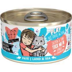 Weruva BFF PLAY TUCK ME IN Salmon Pate Canned Cat Food - 2.8 Oz - Case of 12  