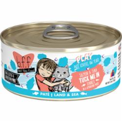 Weruva BFF PLAY TUCK ME IN Salmon Pate Canned Cat Food - 5.5 Oz - Case of 8
