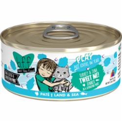 Weruva BFF PLAY TWEET ME Turkey Pate Canned Cat Food - 5.5 Oz - Case of 8