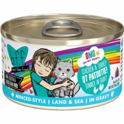 Weruva BFF QT Patootie Patties Chicken Turkey Canned Cat Food - 2.8 Oz - Case of 12  