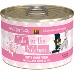 Weruva Cats in the Kitchen KITTY GONE WILD Canned Cat Food - 6 Oz - Case of 24  