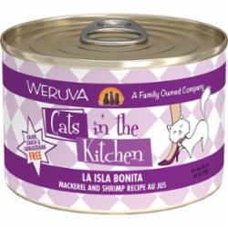 Weruva Cats in the Kitchen LA ISLA BONITA Canned Cat Food - 6 Oz - Case of 24