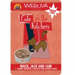 Weruva Cats in the Kitchen MACK JACK SAM Wet Cat Food - 3 Oz Pouch - Case of 12  