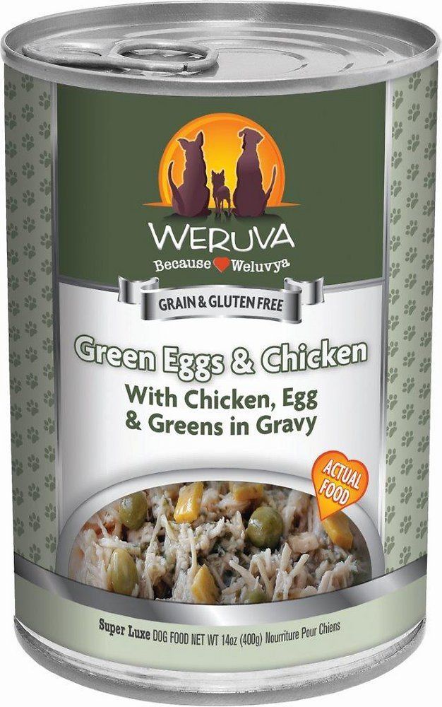 Weruva Green Eggs Chicken Canned Dog Food - 14 Oz - Case of 12