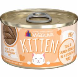 Weruva Kitten Puree Tuna and Salmon Canned Cat Food - 3 Oz - Case of 12  