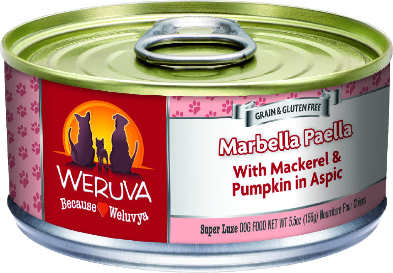 Weruva Marbells Paella Canned Dog Food - 5.5 Oz - Case of 24  