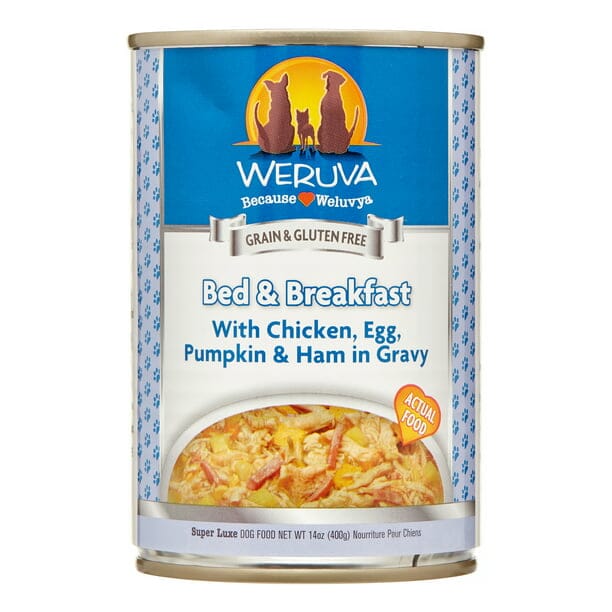 Weruva Meals N' More BED N' BREAKFAST Wet Dog Food - 3 Oz Tub - Case of 12  
