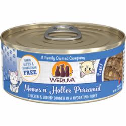 Weruva Pate Meow's and Hollar Purramid Canned Cat Food - 5.5 Oz - Case of 8