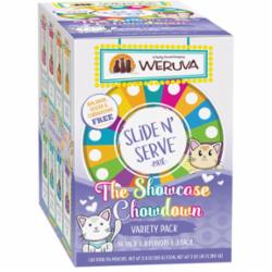 Weruva Slide and Serve Chow Down Variety Pack Wet Cat Food - 2.8 Oz - Case of 16