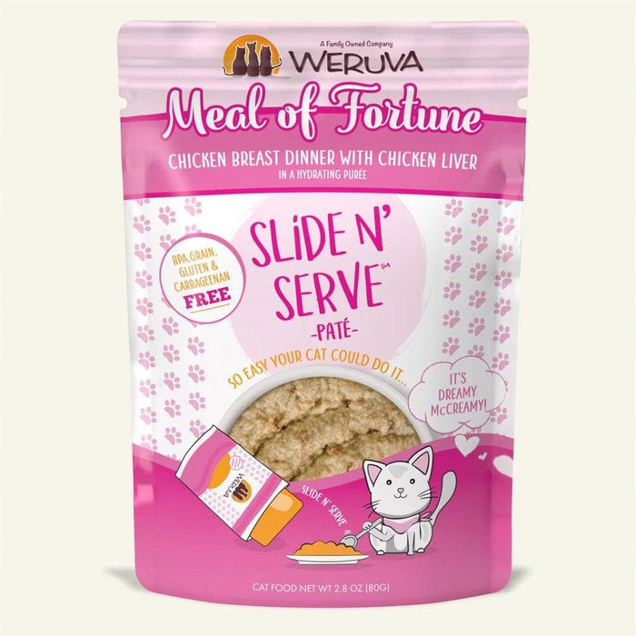Weruva Slide and Serve Meal-of-Fortune Wet Cat Food - 2.8 Oz - Case of 12