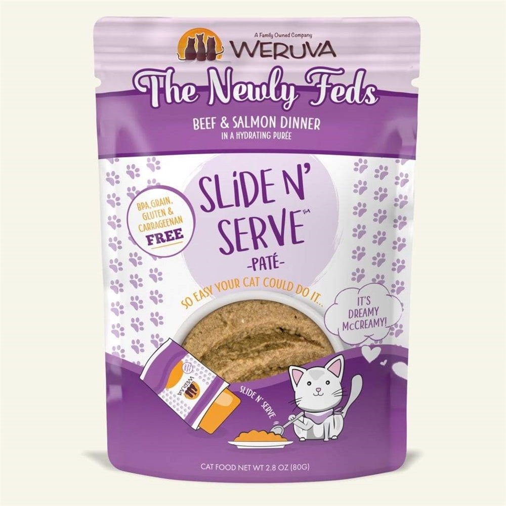 Weruva Slide and Serve Newly Feds Wet Cat Food - 2.8 Oz - Case of 12  