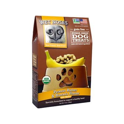 Wet Noses Treats Grain-Free Peanut Butter & Banana Crunchy Dog Treats - 14 oz Box  