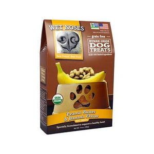 Wet Noses Treats Grain-Free Peanut Butter & Banana Crunchy Dog Treats - 14 oz Box