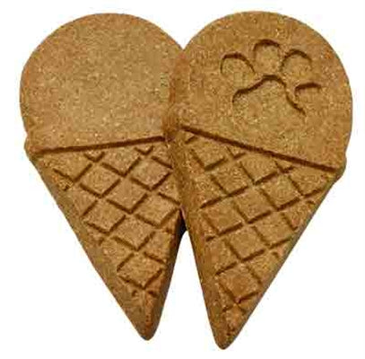 Wet Noses Treats Howlin' Goodies Carob Chip Ice Cream Cones BULK Crunchy Dog Treats - Case of 10 lb  