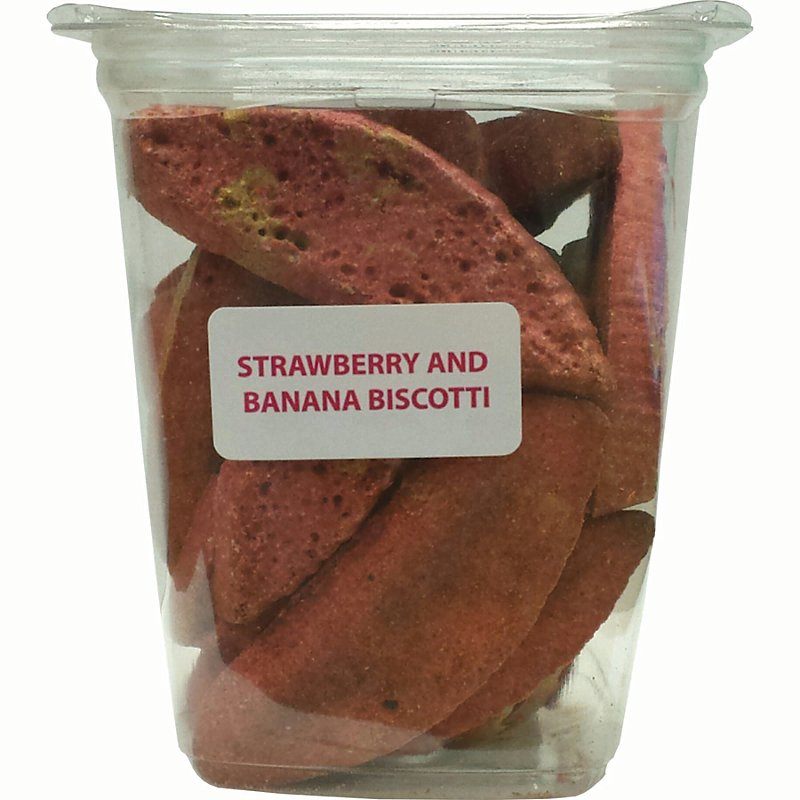 Wet Noses Treats Howlin' Goodies Strawberry Banana Biscotti BULK Crunchy Dog Treats - Case of 10 lb  