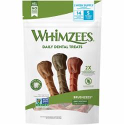 Whimzees Brushzee Dental Dog Chews - Daily Pack - Small  