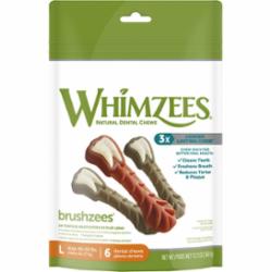 Whimzees Brushzee Dental Dog Treats - Large - 12.7 Oz