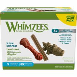 Whimzees Dental Dog Chews - Value Box - Small - 47.1 Oz