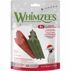 Whimzees Holiday Dental Dog Chews - Small - 6.3 Oz - 6 Count  