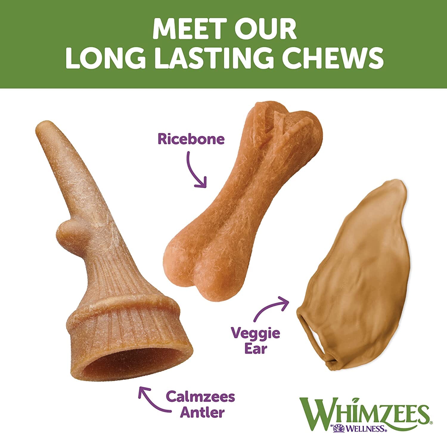 Whimzees Occupy Antler Value Bag Medium Dog Chews - 12.7 Oz  