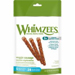 Whimzees Vegetables and Sausage Dental Dog Chews - Small -14.8 Oz  