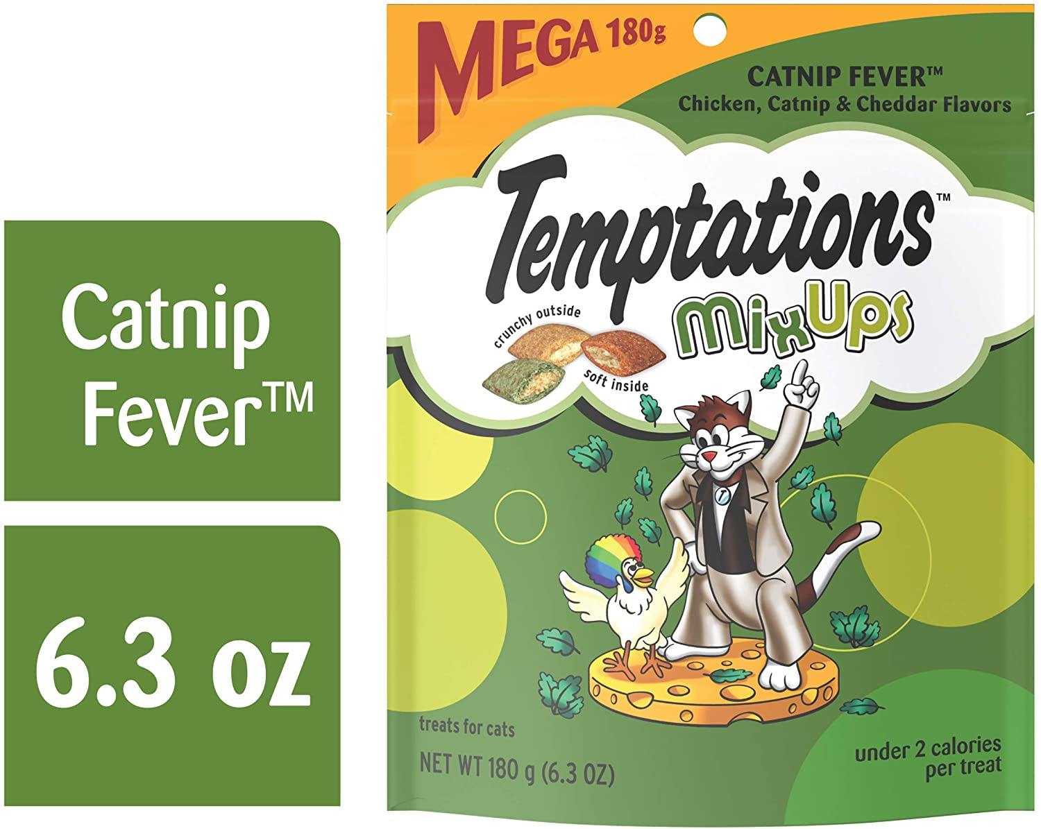 Whiskas Temptations MixUps Catnip Fever Soft and Crunchy Cat Treats - 6.35 oz  