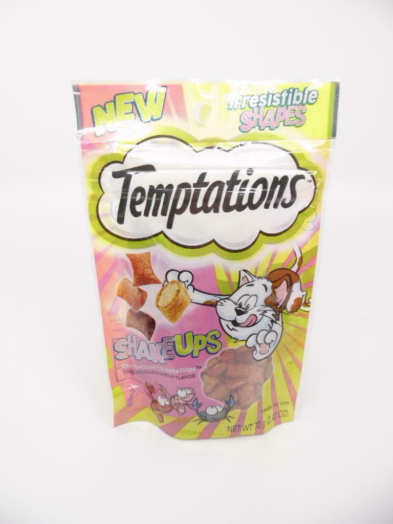 Whiskas Temptations Shake Ups Crustacean Celebration Core Soft and Crunchy Cat Treats - 2.47 oz  