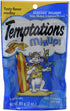 Whiskas Temptations Surfers' Delight (Tuna/Shrimp/Salmon) Soft and Crunchy Cat Treats - 3 oz  