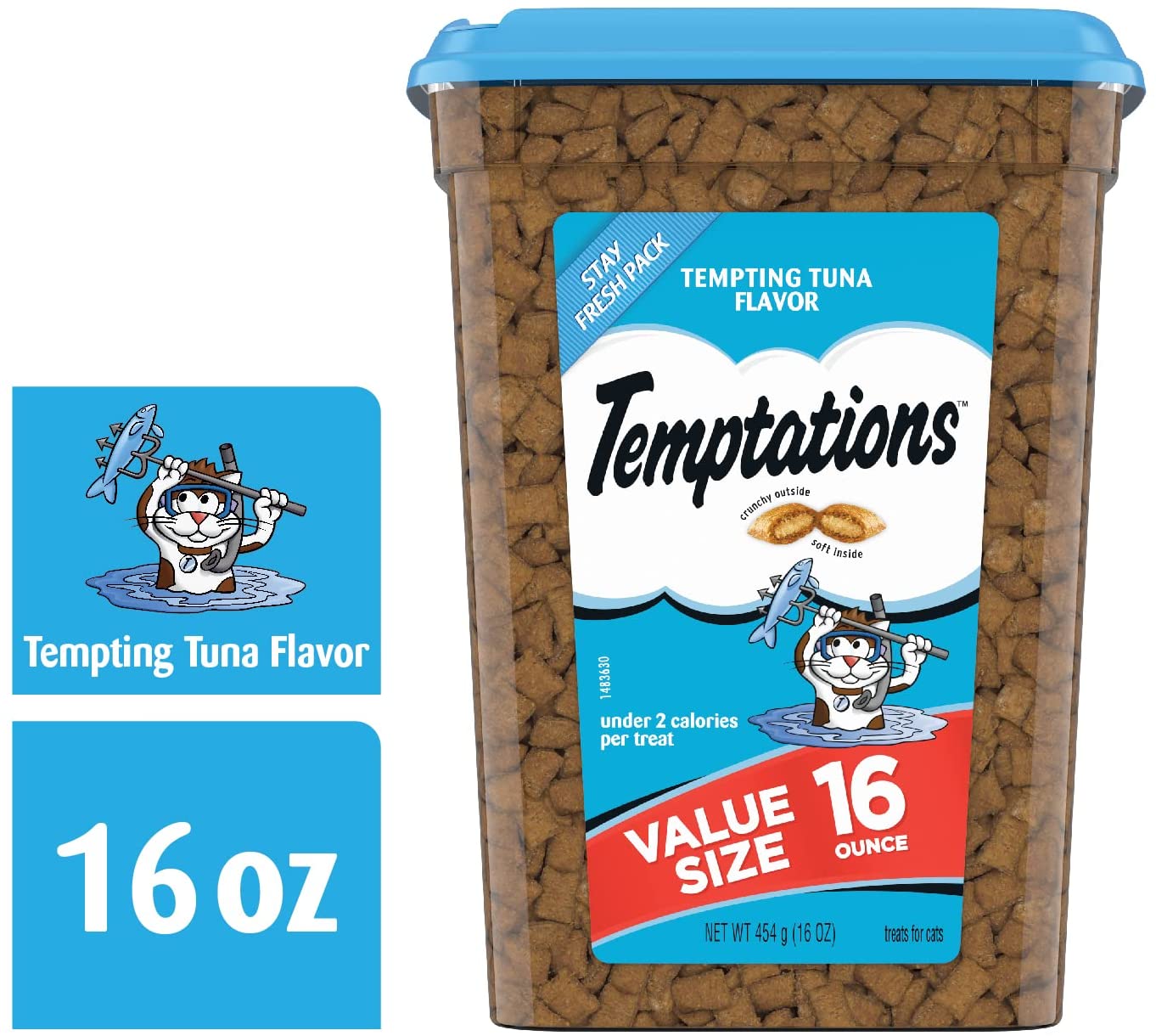 Whiskas Temptations Tempting Tuna Soft and Crunchy Cat Treats - 16 oz  