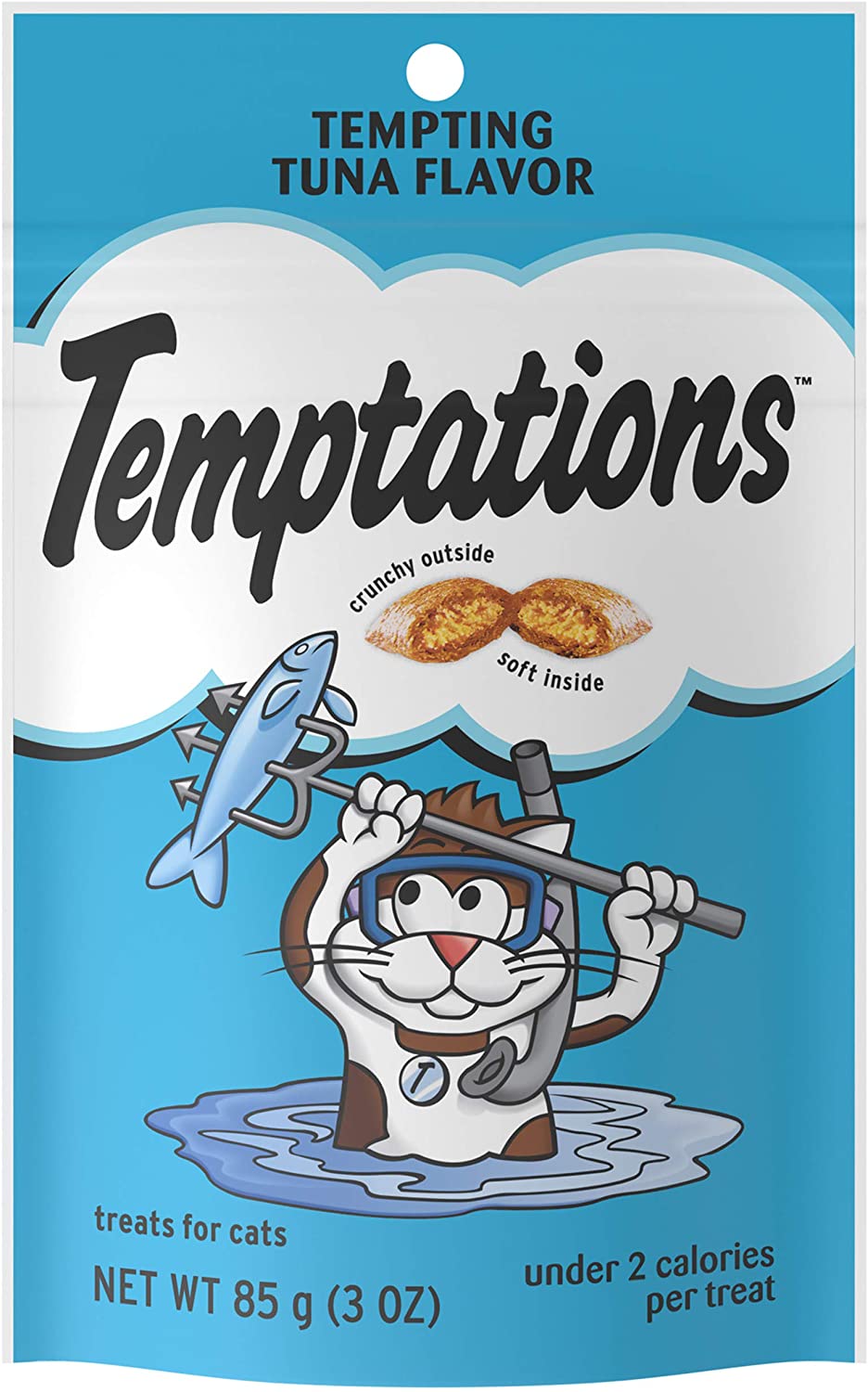 Whiskas Temptations Tempting Tuna Soft and Crunchy Cat Treats - 3 oz  