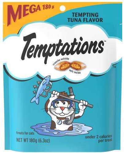 Whiskas Temptations Tempting Tuna Soft and Crunchy Cat Treats - 6.35 oz