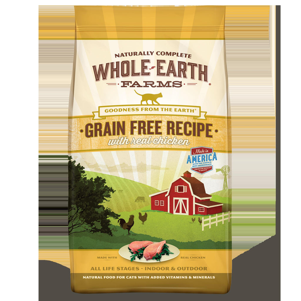Whole Earth Farms Grain-Free Chicken Dry Cat Food - 10 lb Bag  