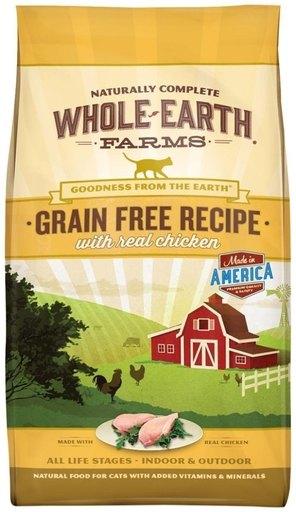 Whole Earth Farms Grain-Free Chicken Dry Cat Food - 15 lb Bag