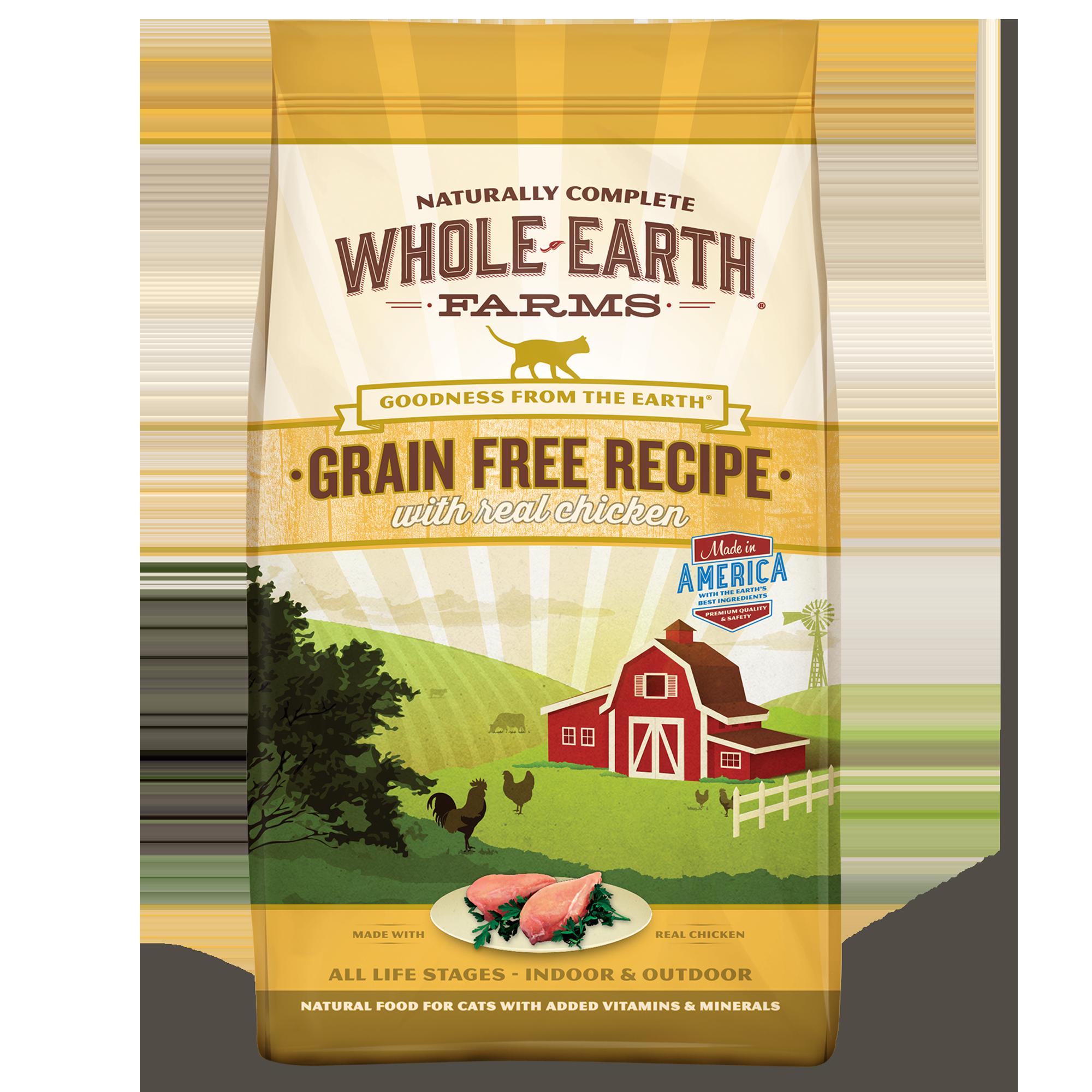 Whole Earth Farms Grain-Free Chicken Dry Cat Food - 2.5 lb Bag  